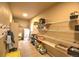 Pantry room features shelving to the right and storage as well as a laundry area to the left at 735 Woodmoor Acres Dr, Monument, CO 80132