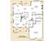 First floor plan featuring kitchen, dining room, Gathering room, study, and three-car garage at 11584 Pine Canyon Ln, Parker, CO 80138