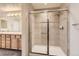 Clean bathroom with a large walk-in shower at 7851 S Quatar Ct, Aurora, CO 80016