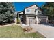 Charming two-story home with a three-car garage, landscaped yard, and neutral-tone exterior at 10028 Chelmsford Ter, Parker, CO 80134