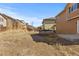 Large backyard area with potential for landscaping and outdoor activities at 16643 E 101St Ave, Commerce City, CO 80022