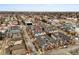 Aerial view of the townhome community showcasing the surrounding neighborhood and nearby amenities at 30 Garfield St # B, Denver, CO 80206