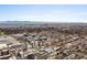 Stunning aerial view captures Denver's cityscape and mountain backdrop on a clear day at 30 Garfield St # B, Denver, CO 80206