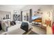 Cozy bedroom with a large window, comfortable bed, and stylish decor at 30 Garfield St # B, Denver, CO 80206