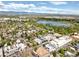 Aerial image showcasing a neighborhood near a lake and park at 4490 W 45Th Ave, Denver, CO 80212