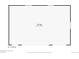 A detailed floor plan of the detached garage with room dimensions at 4725 Palmer Ridge Dr, Parker, CO 80134