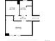 Basement plan showing bedroom, hall, laundry, and storage room layout and dimensions at 13131 Mercury Dr, Lone Tree, CO 80124