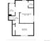 Floor plan of the home's upper level, including two bedrooms, a full bath, and a walk-in closet at 13131 Mercury Dr, Lone Tree, CO 80124