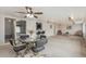 Open dining and living area with flexible layout and room for entertaining at 7644 Wyandot St, Denver, CO 80221