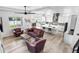 Spacious living area with open floor plan, blending kitchen, dining, and living spaces at 5597 Pinto Valley St, Parker, CO 80134