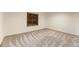 Basement with carpet flooring, wood trim, and a window for natural light at 9346 Lark Sparrow Dr, Highlands Ranch, CO 80126