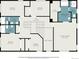 Second floor plan includes multiple bedrooms and bathrooms with dimensions for each at 9346 Lark Sparrow Dr, Highlands Ranch, CO 80126
