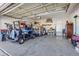 Spacious two-car garage with ample storage space, ideal for parking and organization at 7633 S Addison Way, Aurora, CO 80016