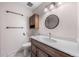 Stylish bathroom featuring modern fixtures, vanity, and mirror at 8915 Field St # 116, Broomfield, CO 80021