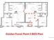 Detailed floor plan of units 103 and 105, showing 3 bed configurations and living spaces at 615 24Th St # 103, Golden, CO 80401