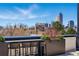 Chic rooftop deck featuring a wet bar and stunning city views, perfect for entertaining at 1601 Park Ave # 202, Denver, CO 80218