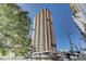Modern high-rise apartment building featuring private balconies with city views and convenient street-level retail at 1020 15Th St # 16A, Denver, CO 80202