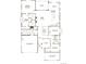 Detailed floor plan showcasing the layout of bedrooms, gourmet kitchen, great room, and outdoor patio at 8658 Pennycress Dr, Littleton, CO 80125