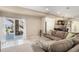 Living room with sectional sofa, access to outdoor patio with stone staircase and wet bar at 26861 E Clifton Dr, Aurora, CO 80016