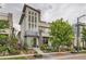 Stunning modern home with unique architectural details and professional landscaping enhances curb appeal at 6058 Beeler Ct, Denver, CO 80238