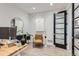 Bright home office featuring modern decor, hardwood floors, and a functional layout for productivity at 6058 Beeler Ct, Denver, CO 80238
