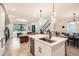 Spacious open-concept layout seamlessly connects kitchen, dining, and living areas for Gathering and entertaining at 6058 Beeler Ct, Denver, CO 80238