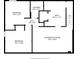 Floor plan of floor one, showing the layout of bedrooms, laundry, bathroom and recreation room at 2616 W 134Th Cir, Broomfield, CO 80020