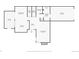 First floor floorplan of home, showing kitchen, living room, dining room, patio, and garage at 10732 W Florida Ave # B, Lakewood, CO 80232