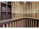 Custom-built wine cellar with ample storage for wine bottles at 10541 Leonardo Pl, Littleton, CO 80125