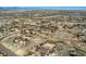 Beautiful aerial view showcasing neighborhood, open spaces, and community features at 14652 Beeler St, Brighton, CO 80602
