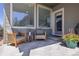 Relaxing outdoor patio with comfortable seating, an area rug, and stylish accents at 6682 Osage St, Denver, CO 80221