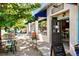 Outdoor seating and facade of Wash Perk restaurant, offering a cozy atmosphere at 969 S Pearl St # 103, Denver, CO 80209