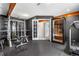 Home gym featuring a sauna and plenty of space for working out at 6275 Ponderosa Way, Parker, CO 80134