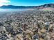 Aerial view showing home's location in a mountain neighborhood at 1620 Oak Ave, Boulder, CO 80304