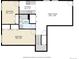 Floor plan showcasing a Gathering room, kitchen, and two bedrooms at 1620 Oak Ave, Boulder, CO 80304