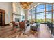 Relaxing clubhouse lobby with fireplace and seating area at 8171 S Catawba Ct, Aurora, CO 80016