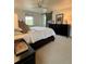 Serene bedroom featuring a black dresser, and a ceiling fan at 8503 E Jamison Ave, Centennial, CO 80112