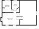Second floor layout featuring the bedroom, bathroom, hall, and Gathering room at 8512 W Star Cir, Littleton, CO 80128