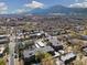 Stunning aerial view of the neighborhood with mountain backdrop at 2227 Canyon Blvd # 162B, Boulder, CO 80302