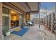 Stone patio with seating area at 2227 Canyon Blvd # 162B, Boulder, CO 80302