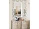 Modern decor on the wooden cabinet at 3198 Blake St # 502, Denver, CO 80205