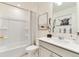 Well-appointed bathroom with a tub-shower, modern vanity, and tasteful decor, offering a relaxing retreat at 22315 E 6Th Ave, Aurora, CO 80018