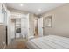 Bright bedroom with double closet and carpet flooring at 12628 N 3Rd St, Parker, CO 80134