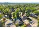 Scenic aerial view of the neighborhood with mature trees, nearby amenities, and the home's prime location at 1380 Magnolia St, Denver, CO 80220