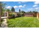 Well-maintained backyard featuring a lush lawn, perfect for outdoor activities and relaxation at 1380 Magnolia St, Denver, CO 80220