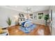 Serene main bedroom with stylish decor, natural light, and a ceiling fan for added comfort and ambiance at 1380 Magnolia St, Denver, CO 80220