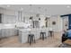 Stylish kitchen with an oversized island, stainless steel appliances, and modern pendant lighting at 11136 Sweet Cicely Dr, Parker, CO 80134