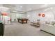 Spacious game room with a pool table, seating area, and recessed lighting at 4274 E Dickenson Pl, Denver, CO 80222