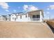 Backyard of new home with patio area at 4598 Boone Cir, Brighton, CO 80601