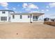 Backyard of new home with patio area at 4598 Boone Cir, Brighton, CO 80601